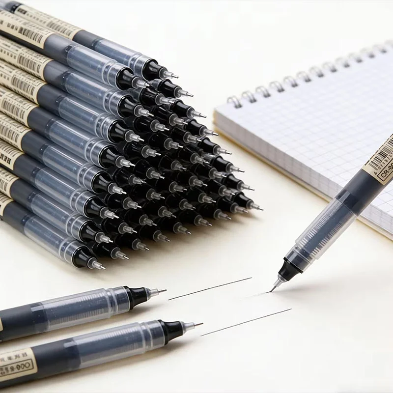 Needle Type Gel Pens Liquid Ballpoint Writing Gel Pens Stationery For School Office Writing Supply Office Stationery Supplies