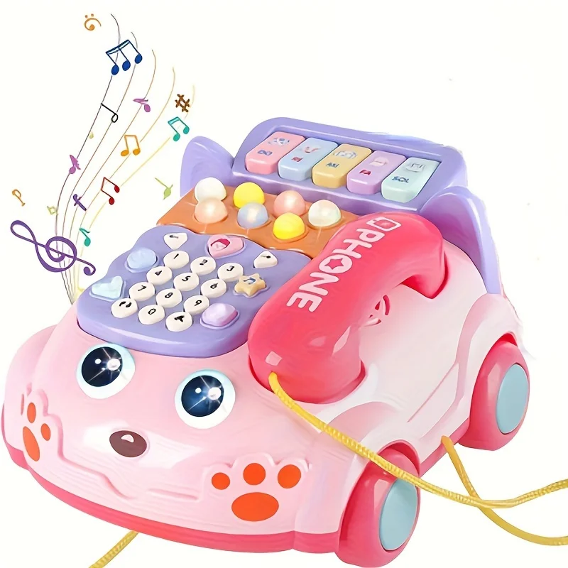 Baby Toys, Musical Phone Car Phone, Educational Early Education Baby Simulation Seat Machine Toys For Boys Girls