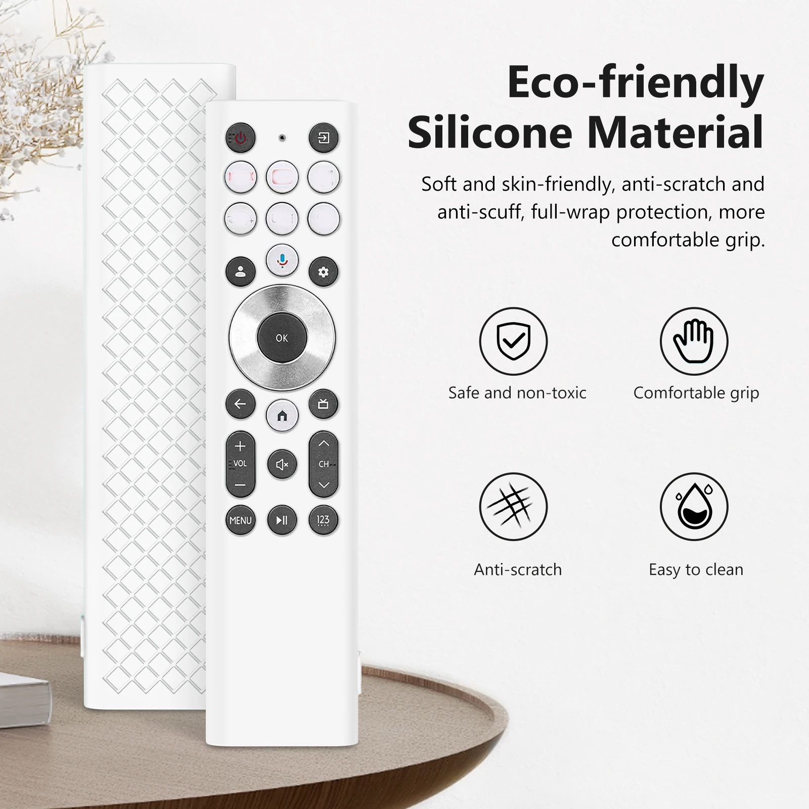 Soft Silicone Remote Control Cover For Hisense ERF6A80/ERF6G80H/ERF6F80H Controllers Case Anti-fall Sleeve Full Protection