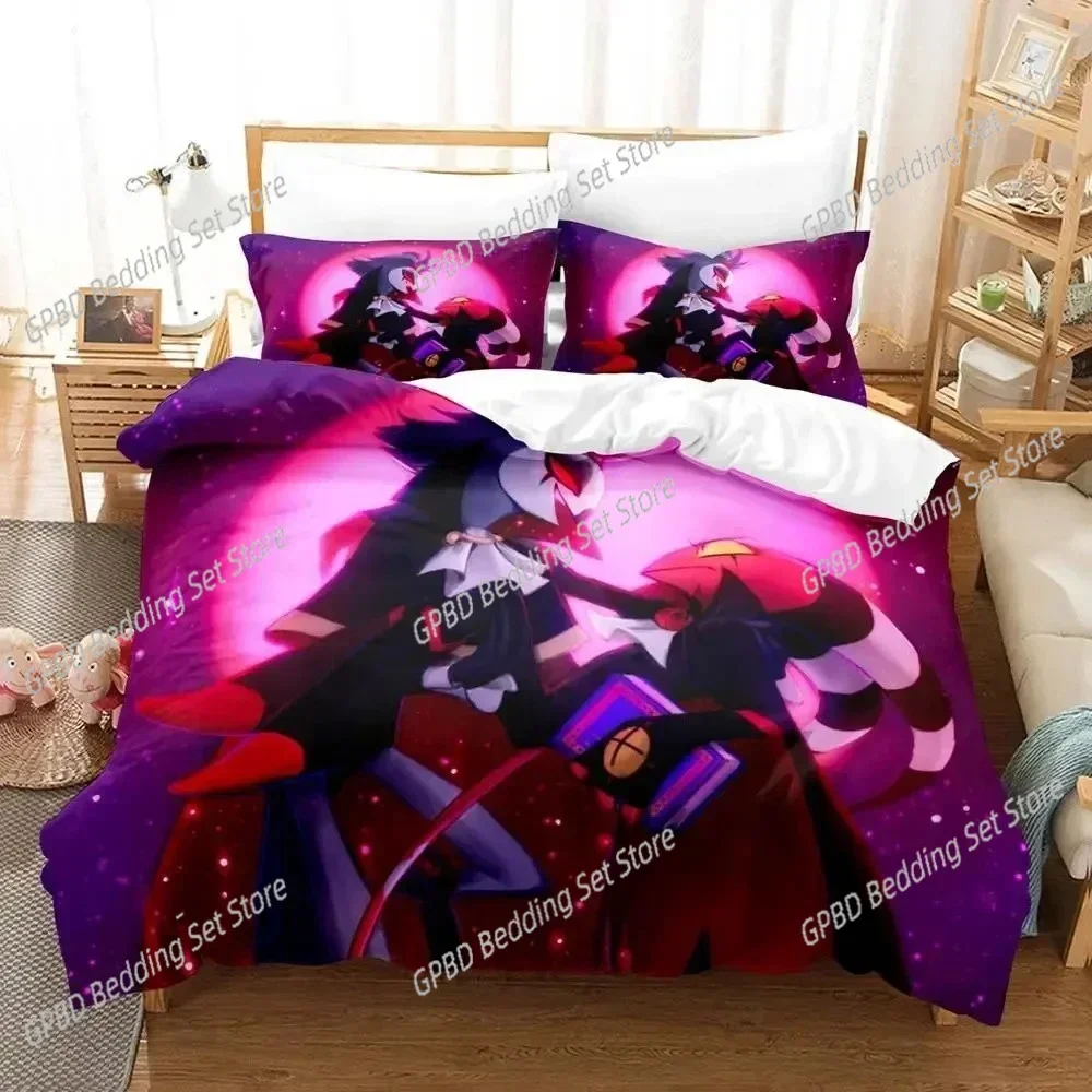 

Anime Helluva Blitzo Boss 3D NEW Duvet Cover Pillowcase Bedding Set Adult Girl Bedroom Decoration Children Single Double Large