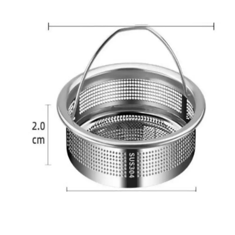 فلتر حوض المطبخ من الفولاذ المقاوم للصدأ ، شبكة الصرف الصحي ، أدوات الحمام ، مصارف الأرضيات ، ماسك الشعر ، سدادة النفايات