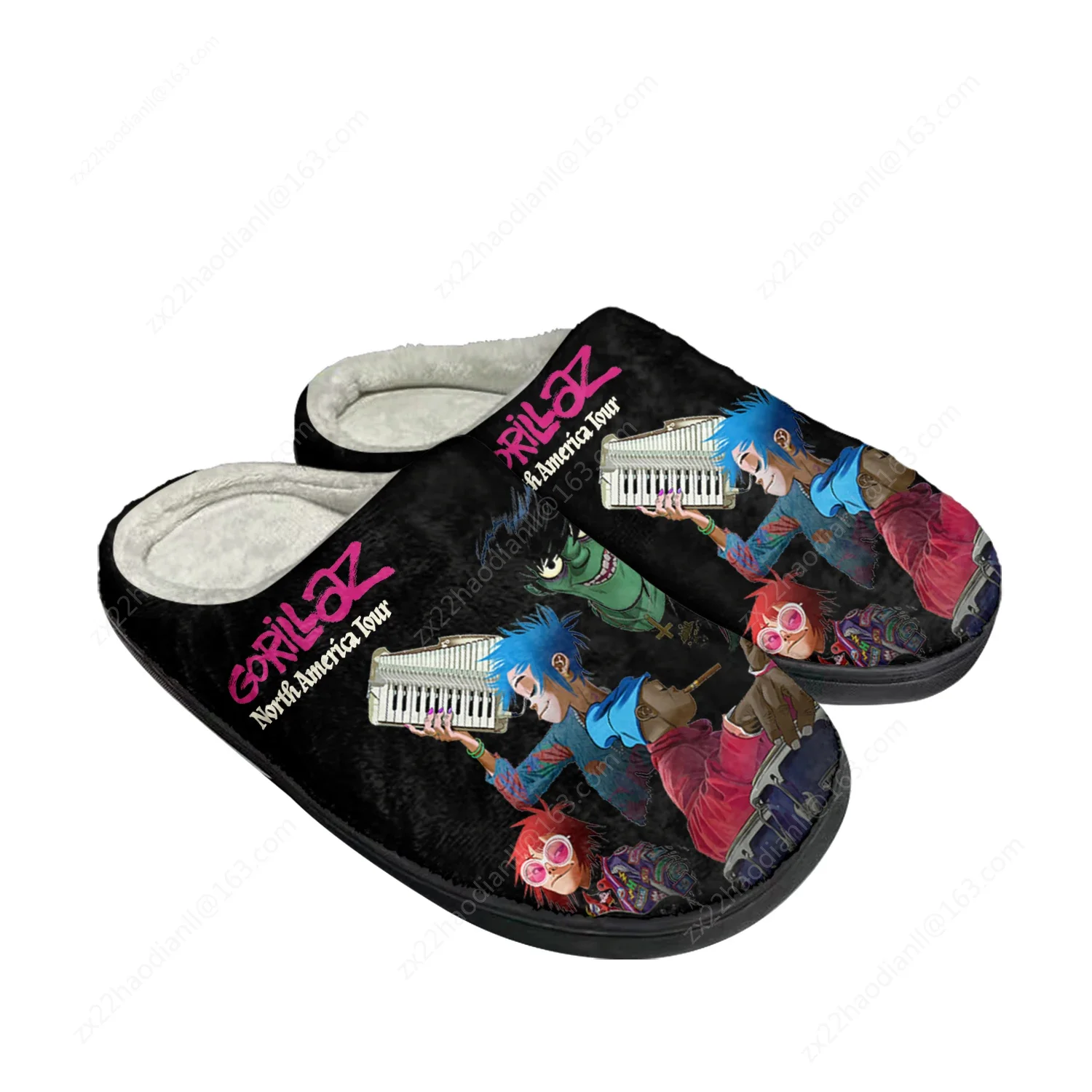Gorillaz Virtual Rock Band Fashion Home Cotton Custom Slippers Mens Womens Sandals Plush Bedroom Keep Warm Shoe Thermal Slipper