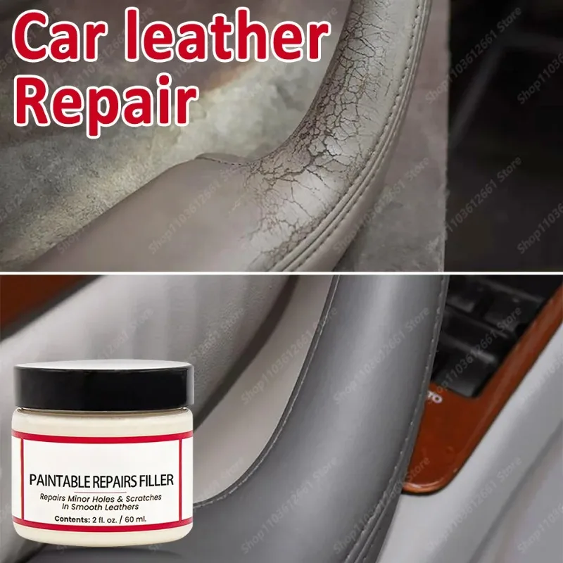 Leather Leveling Repair Paste for Auto Seat Scratch Mending Sofa Leather Damage Renovation Filler Cream Flexible Surface