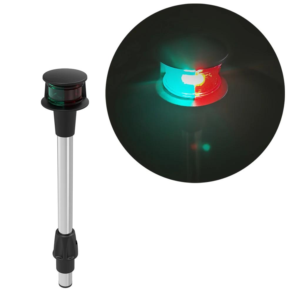 

STLF Bow Light Red and Green BiColor With Plug in or Removable Base 12 Volts 12 Inches