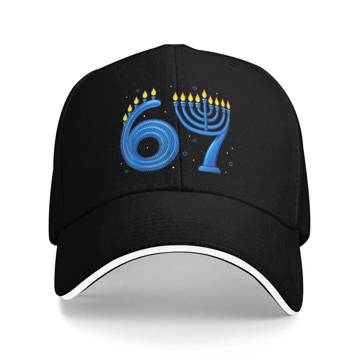 Baseball Caps Funny Six Seven 67 Meme Sarcastic Hanukkah Chanukah Graphic Men Women Casual Summer Caps