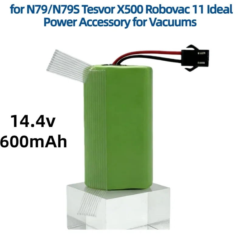 

14.4V 2600mAh Rechargeable Li-ion Battery–Replacement for N79S/N79 Tesvor X500 & Robovac11,Power for Robot Vacuums High Capacity