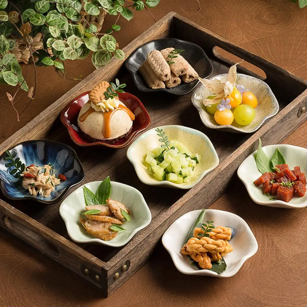 Beauty Ceramics Sauce Dish Japanese Samll Seasoning Plates Bowl Table Service Soy Vinegar Sushi Dishes Hot Pot Dipping Wholesale