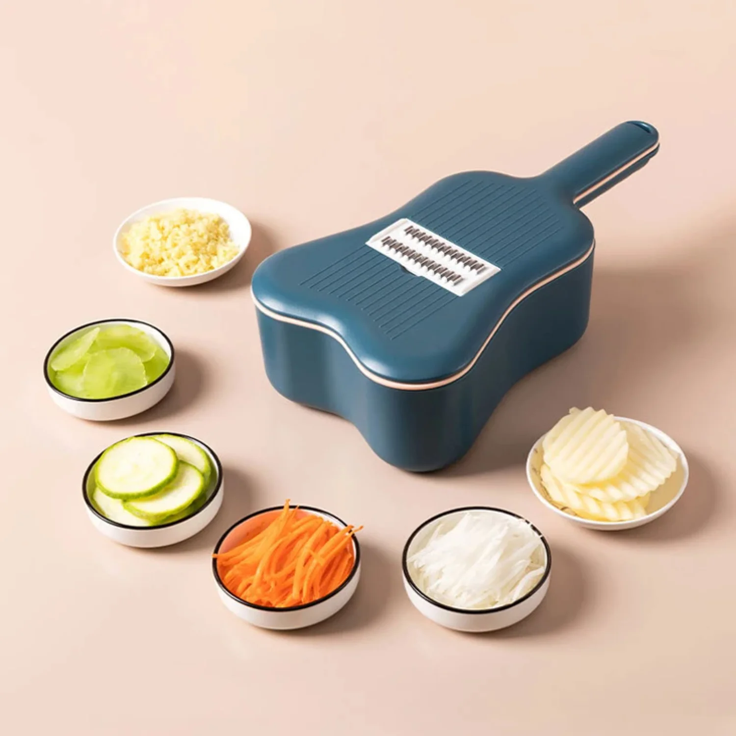 

Multifunctional Vegetable Slicer Fruit Potato Peeler Cheese Carrot Grater - Kitchen Tool for Food Preparation and Chopping