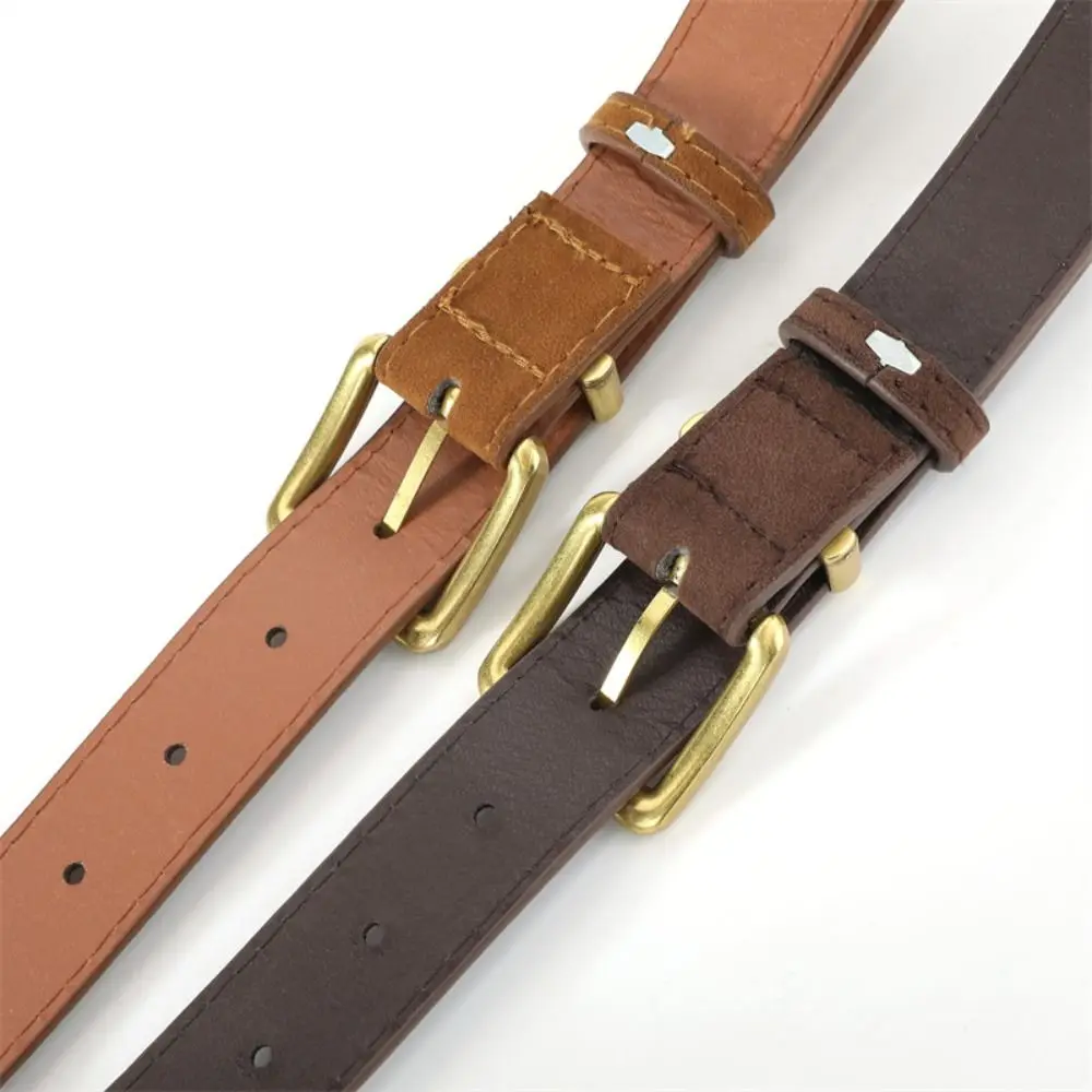 Trendy Pin buckle Suede Leather Belt Luxury Design Casual Business Waist Belt Retro Waistband For Women