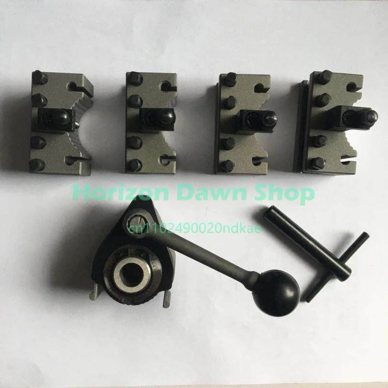 Quick Change Tool Holder for Household Metal Lathe, 210V Small CNC Tool Post High Precision