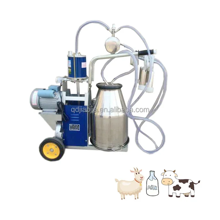 Wholesale portable cow milking machine goat and cow farming equipment piston type milking machine for dairy farm