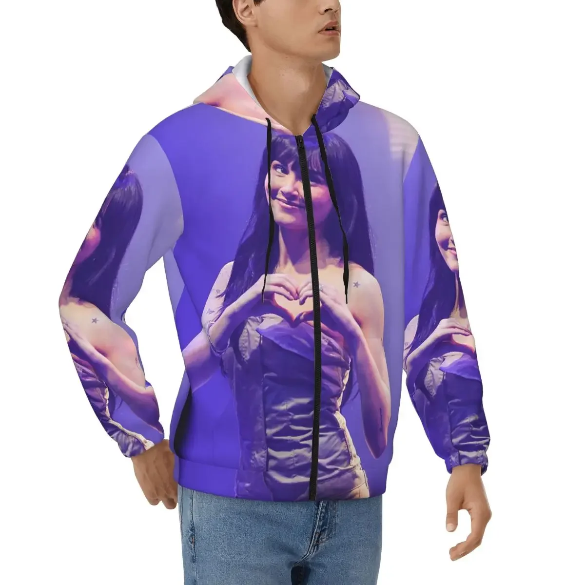 Aitana Ocana Singer Sudadera con capucha y cremallera, jersey de Hip Hop, Otoño Invierno, sudaderas para hombres y mujeres, camisetas de manga larga