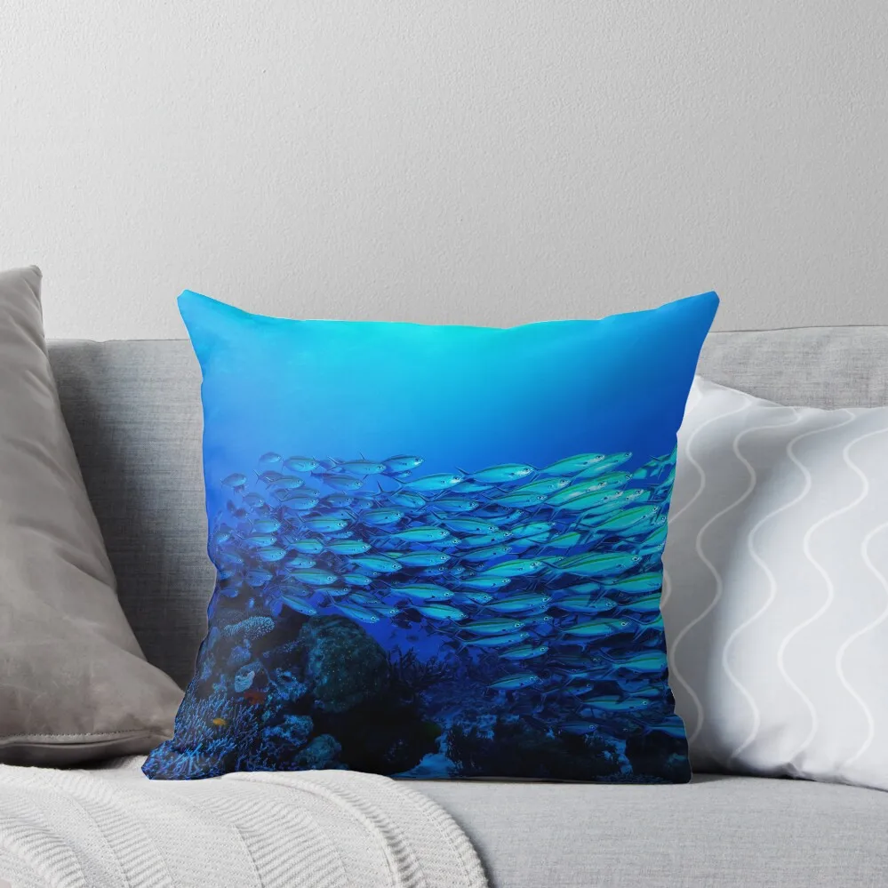 

Tropical Fish on the Great Barrier Reef Throw Pillow christmas pillowcases ornamental pillows pillow