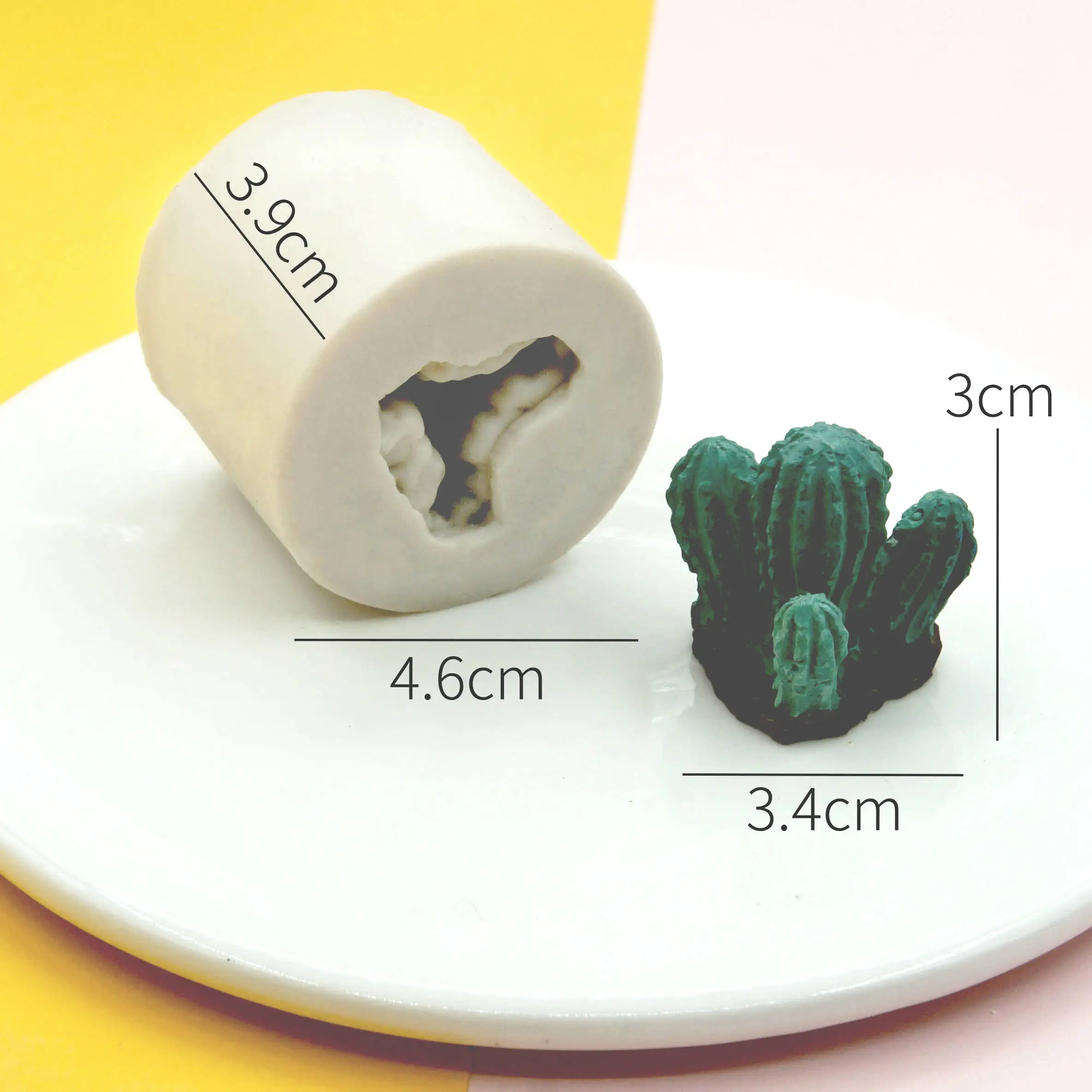 3D Cactus Tree Succulents Silicone Mold For Jelly Chocolate Ice Making Cake Baking Gypsum Wax Concrete Mould DIY Resin Art Tools