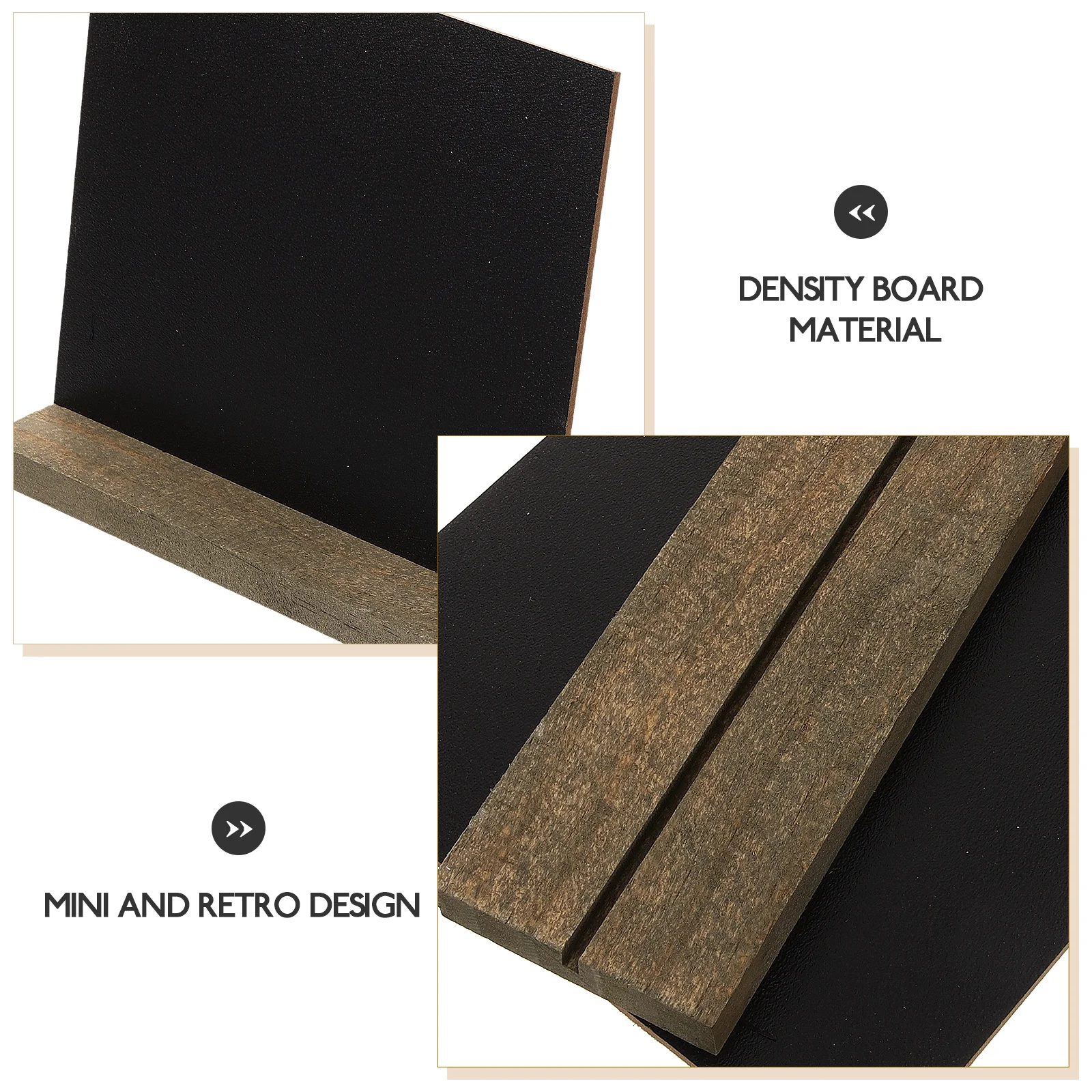 10 stuks Mini Schoolbord Set Houten Prikbord voor Keuken Kantoor Klas DIY Krijtbord Decor Creatieve Kamer Accessoire