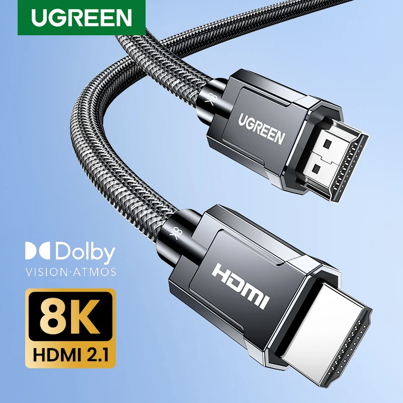 UGREEN 샤오미 TV 박스용 HDMI 호환 케이블, PS5 초고속 인증, 8K @ 60Hz 케이블, 48Gbps eARC 돌비 비전