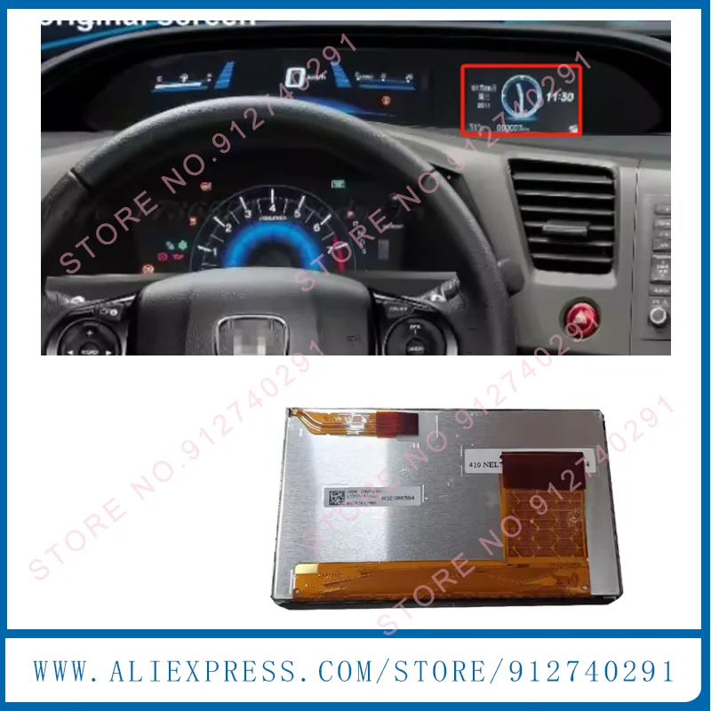 Original 5 Inch LCD Display Screen For 9th Generation lmid 2012 2013 2015 Display 7826-TR0 Car GPS Navigation LCD Replacement