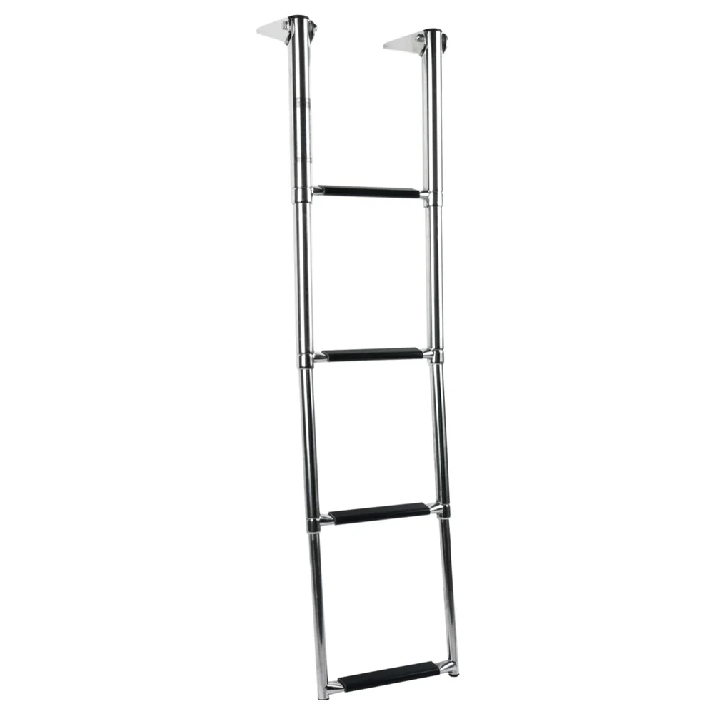 New Marine Stainless Steel 2-4 Step Telescopic Boat Ladder Slide Mount Hardware for Boat/Yacht