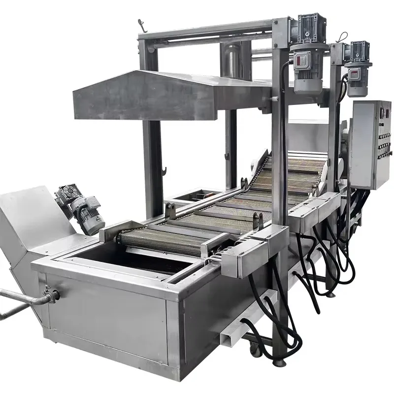 Continuous Fryer Industrial Frying Machine Commercial Deep Fryer Banana Chips Sweet Potato Chips Customized