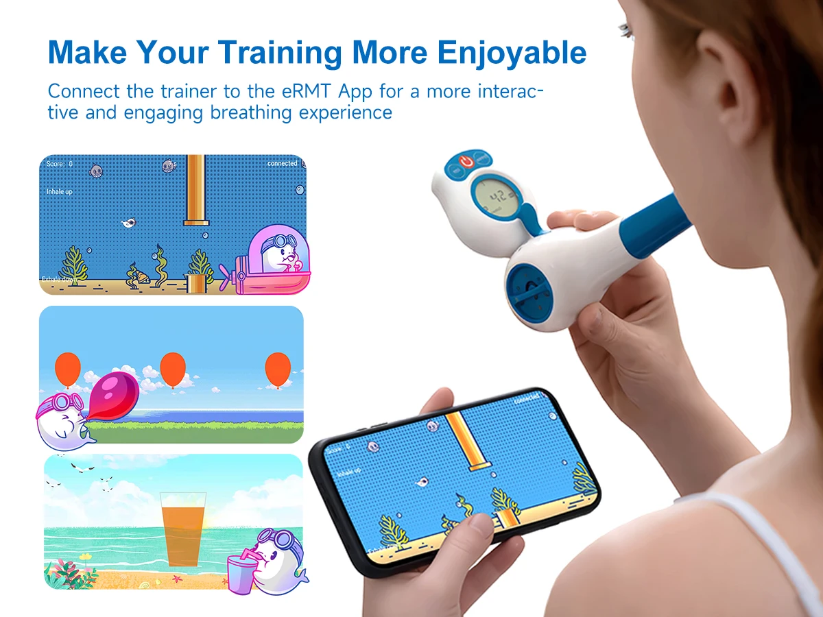 Sonmol Digital Breathing Exercise Device for Lungs | Lung Trainer for Respiratory Muscle Training | Breathing Trainer