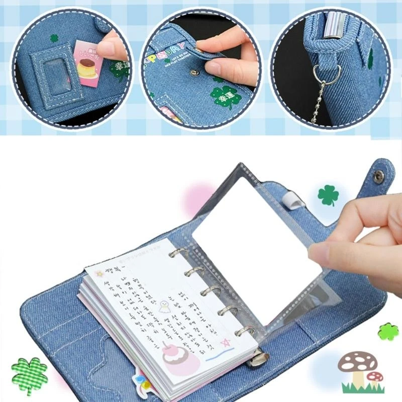 DXAB Small Notebook Scrapbook Journal Notepad Sweet Clovers دفتر للطلاب