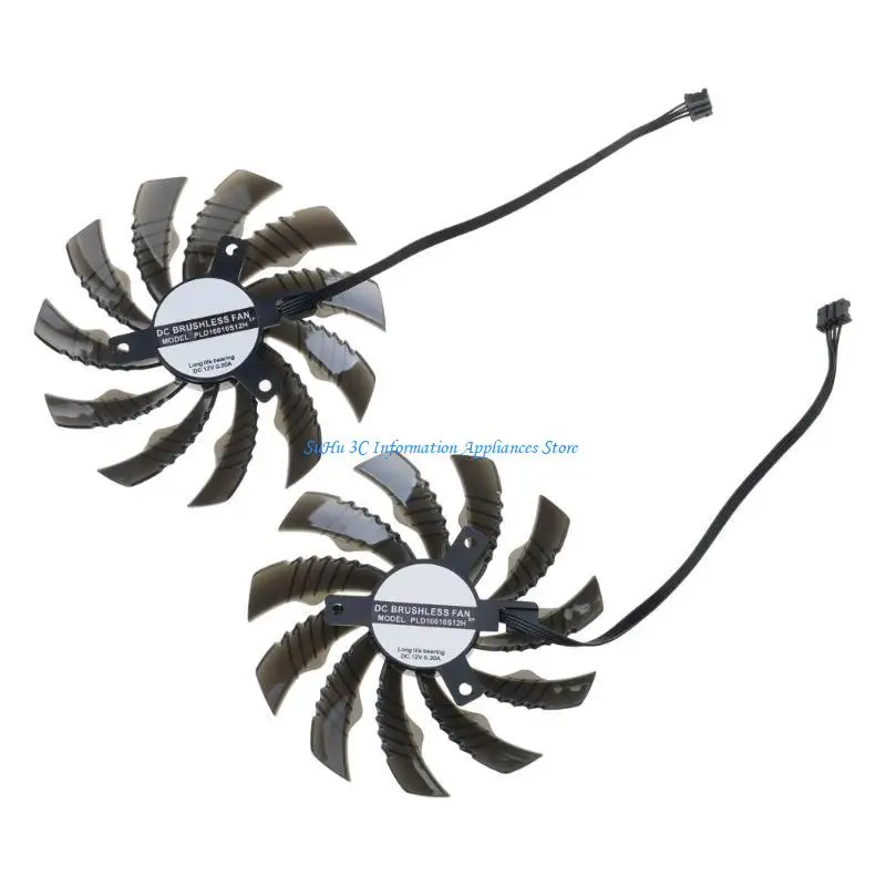 

4pin DC12V GPU Cooling Fan 95MM PLD10010S12H For 3050 3060 3060TI Graphics Cards Temperature Control