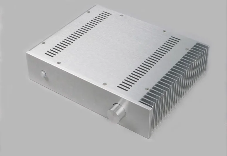 BRZHIFI Factory Direct Chassis BZ3207S Single Radiator Aluminum Case For Power Amplifier Enclosure Box Audiophile DIY Audio