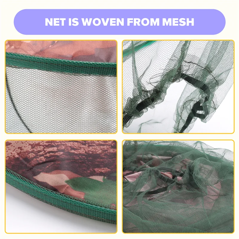AS98-Camouflage Fishing Hat Bee Keeping Insects Mosquito Net Prevention Cap Mesh Fishing Cap Outdoor Sunshade Lone Neck Head Cov