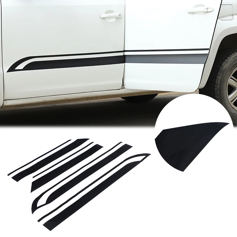 Car Body Sticker Car Vinyl Decal Side Body Door Decoration Sticker Side Body Stripes Car Gadgets For Volkswagen Amarok 2011-2018