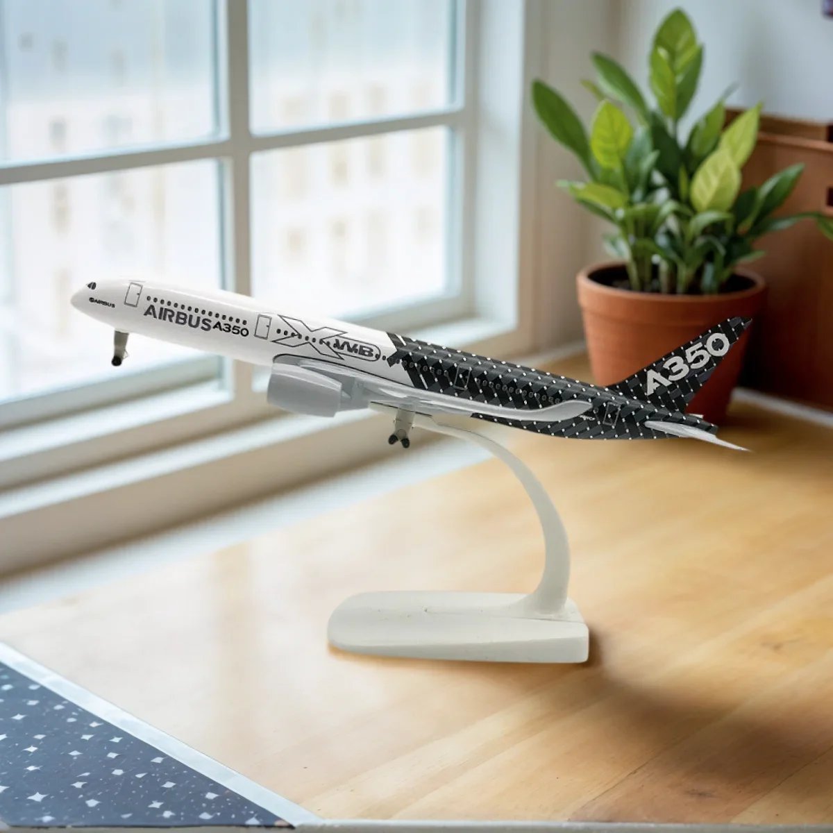 Modello di aereo pressofuso in metallo Scala da 7,5 pollici Airbus Boeing MA60 Concorde 380 Replica Aviation Miniature Art Kid Boy Toy