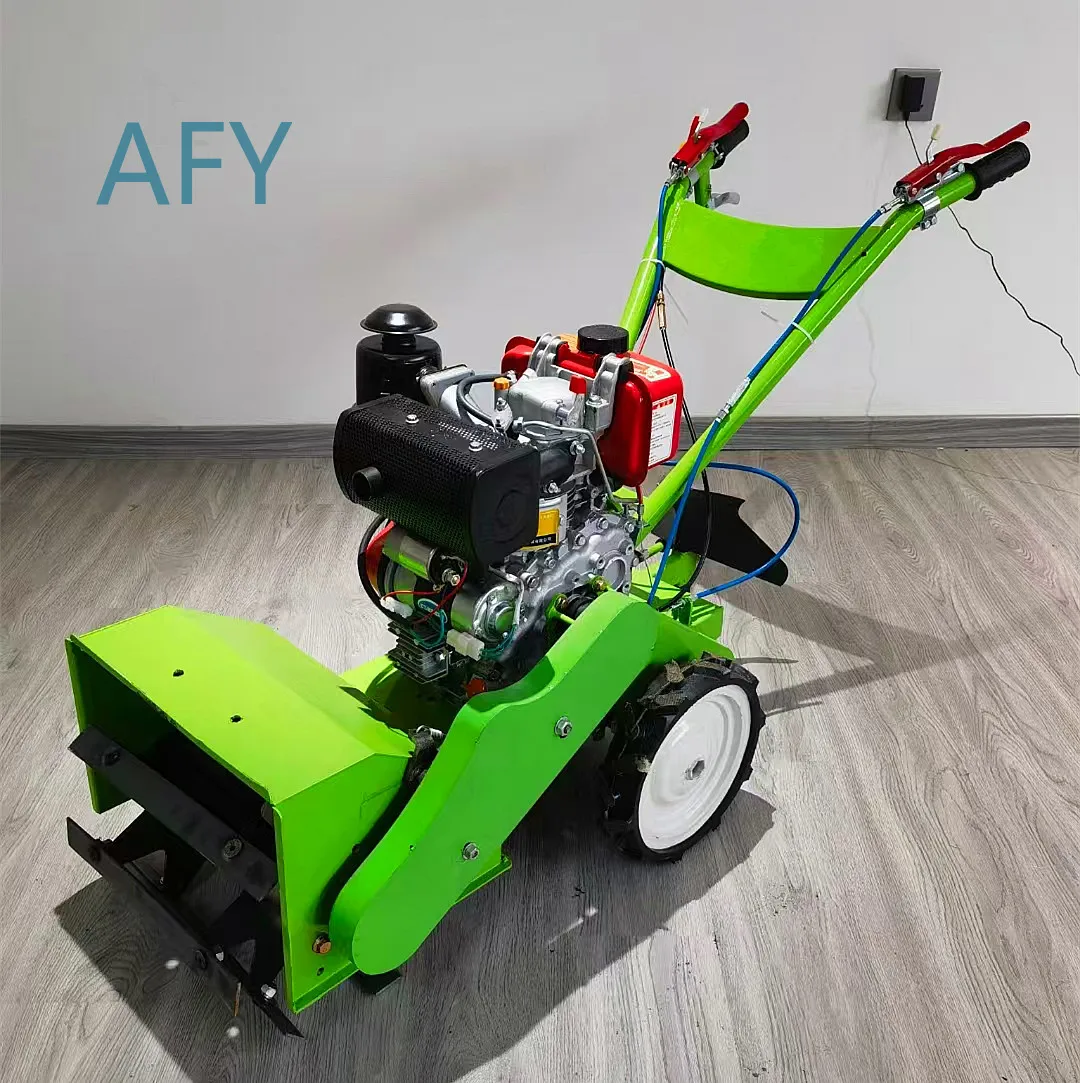 Light Hand-push Weeding Loose Soil Ditching Machine Rotary Cultivator Power Tiller for 170 Tiler Cultivator garden tiller