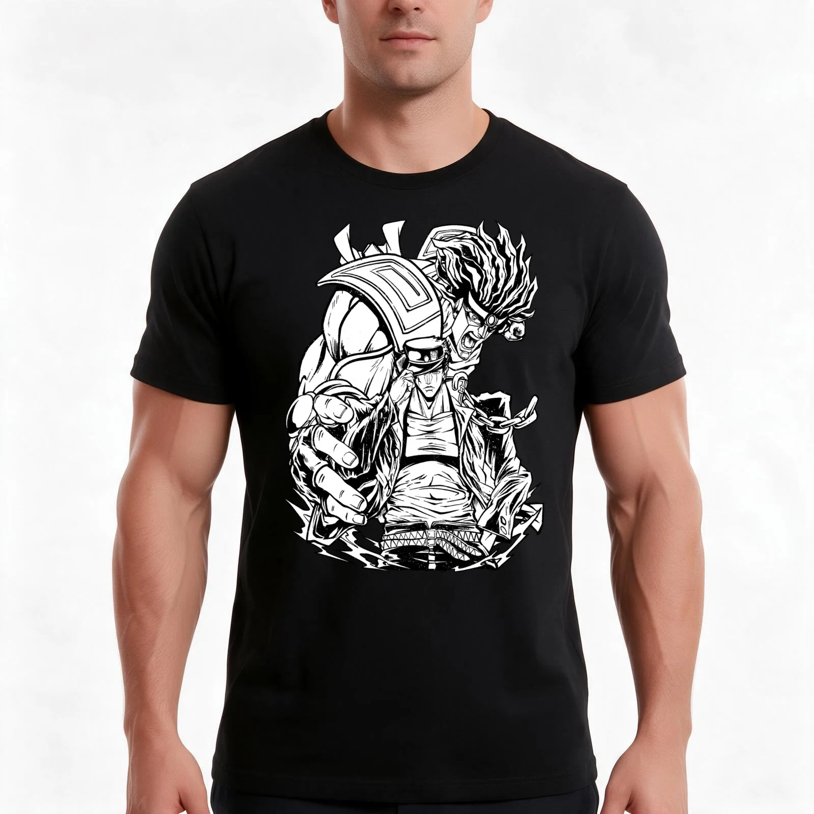 yare yare daze T-Shirt, Summer Casual Cotton Tee, Oversized Streetwear Tops, Vintage Graphic Print, Loose Fit Short Sleeve