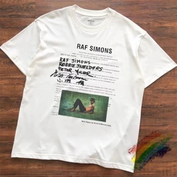 2024ss Raf Simons T Shirt Men Women 1:1 Best Quality Summer Style White Top Tee T-shirt