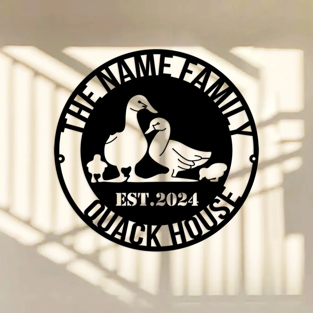 

Custom Personalized Duck Farm Sign, Duck Gift,Custom Duck Quack House Metal Sign, Lake Farmhouse Decor,Duck Hutch Coop Sign