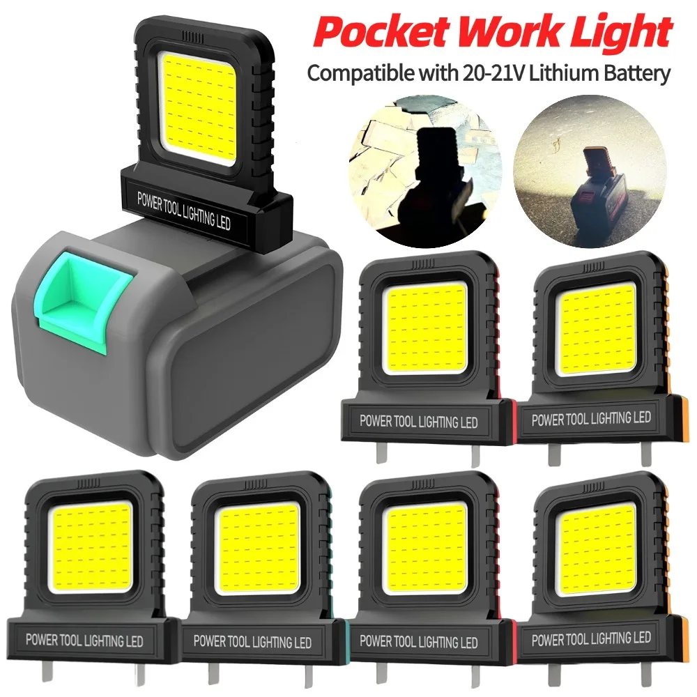 

Electric Tool Work Light for 20-21V Lithium Battery LED Auto Repair Working Light Floodlight for Garage Outdoor Construction Use