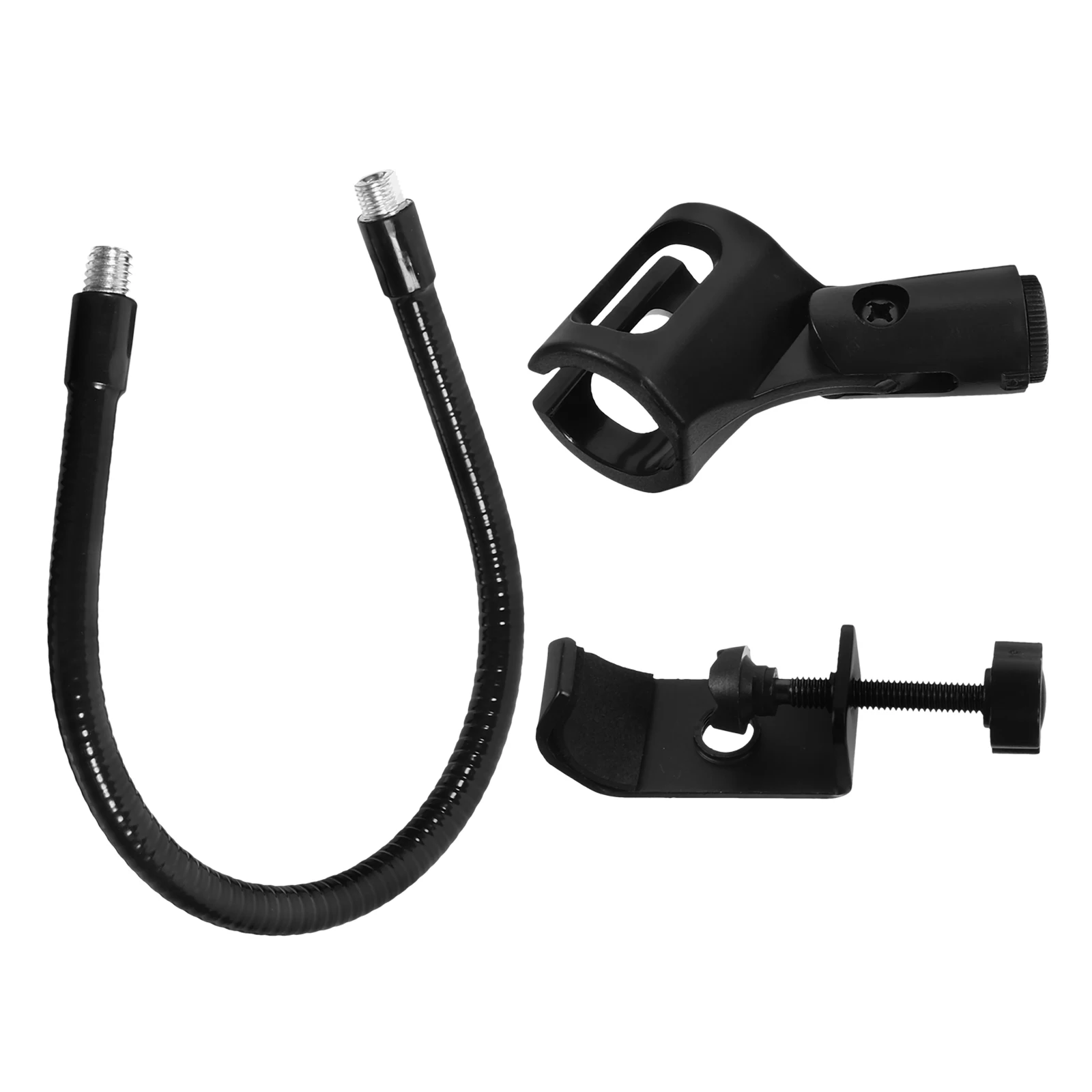 

Flexible Mic Stand with Tube for Desk Live Streaming Durable Iron Stable HolderBracket Supporting Multiple Sizes Easy