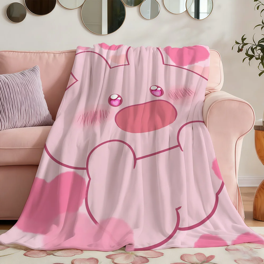 A-AsamimichaanS Cartoon Asleep Cute Blanket Soft Warm Furry Throw Super Kids Toys Bed Sofa Car Cradle