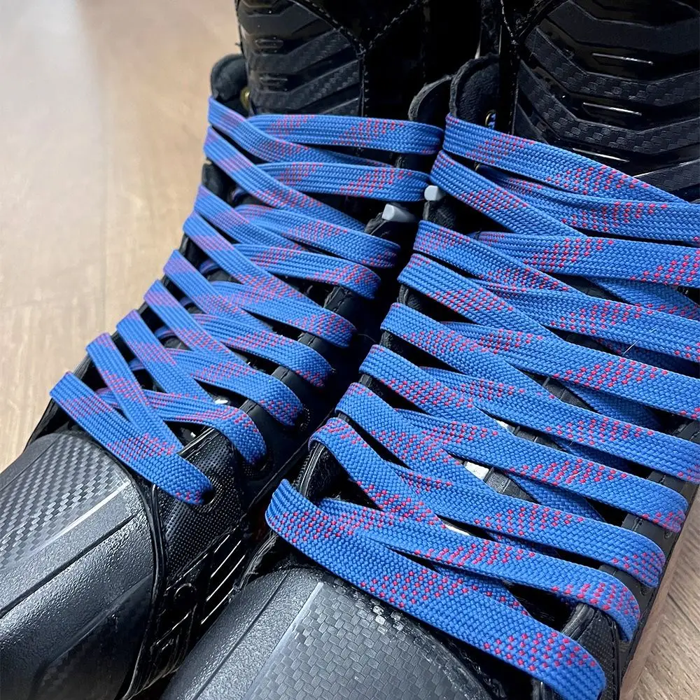 Professional 84/108inch Hockey Skate Laces Reinforced Waxed Tip Durable Hockey Laces Dual Layer Braid Hockey Accessories Skating