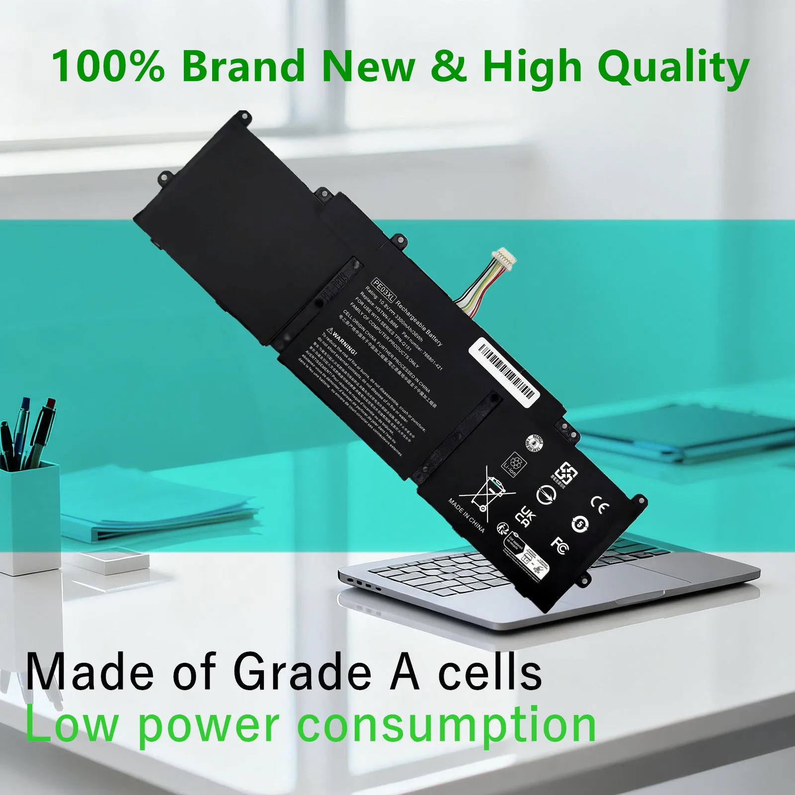 PE03XL Laptop Battery For HP Chromebook 210 G1 11 G3 G4 HSTNN-PB6J HSTNN-LB6M PE03