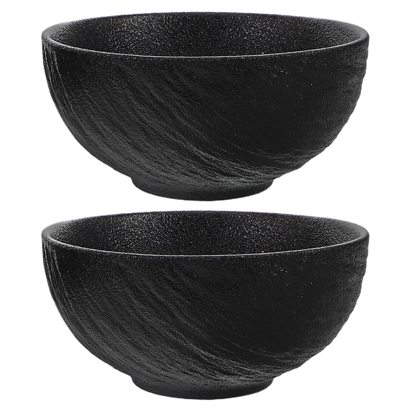 

2Pcs Rock Texture Ceramic Bowls Set Minimalist Design Porcelain Dinnerware Serving Pasta Salad Soup Bowls for Home Use