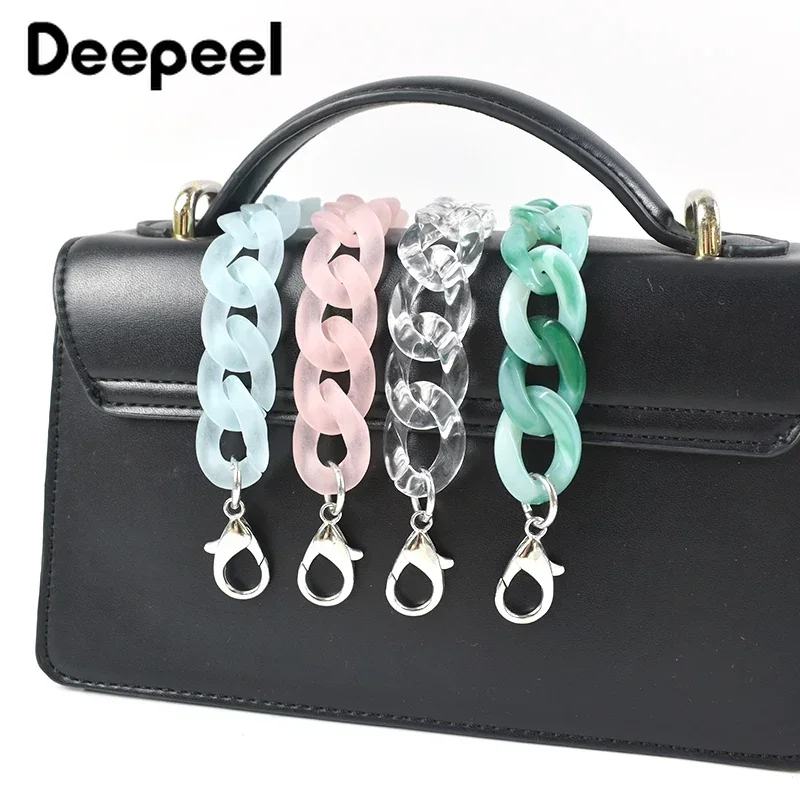 Deepeel 60cm Color Acrylic Bag Chain Straps Women\'s Handbag Shoulder Bags Strap Chains Purse DIY Replace Handle Accessories