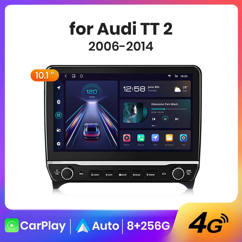 AWESAFE PX9 Wireless CarPlay Autoradio for Audi TT MK2 8J 2006 - 2014    Car Radio  Android Auto Car Intelligent Systems