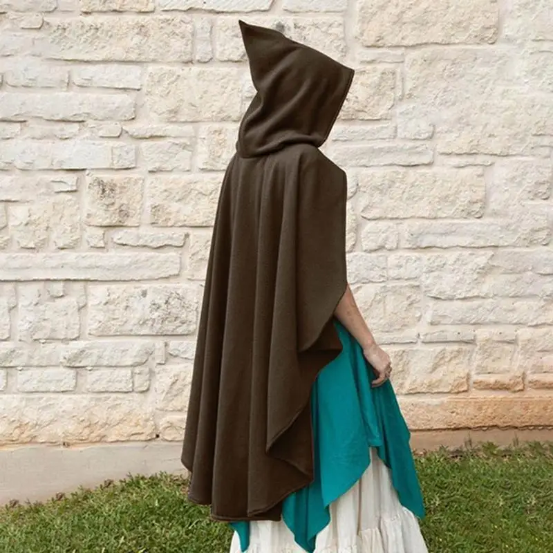 

Medieval loween Hooded Cloak Cape Stage Performance Cosplay Photoaphy Portrait Clothing Sweet Sle Loose Fit Po...