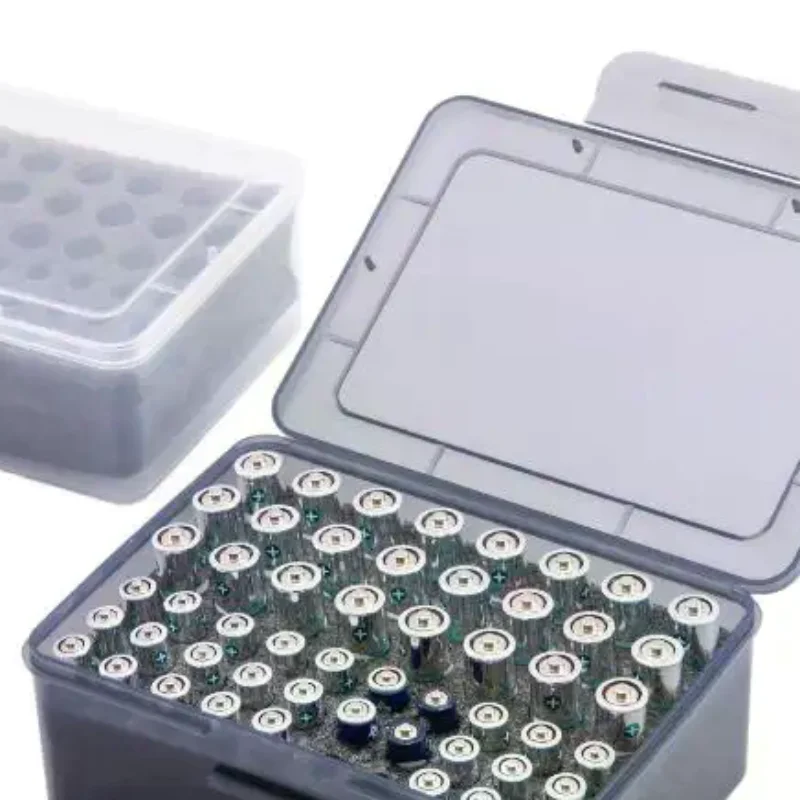 1Pcs Home Garage Drawer Organization Container Dispenser AA AAA Battery Storage Organizer Box Holder Case For 54 Cells