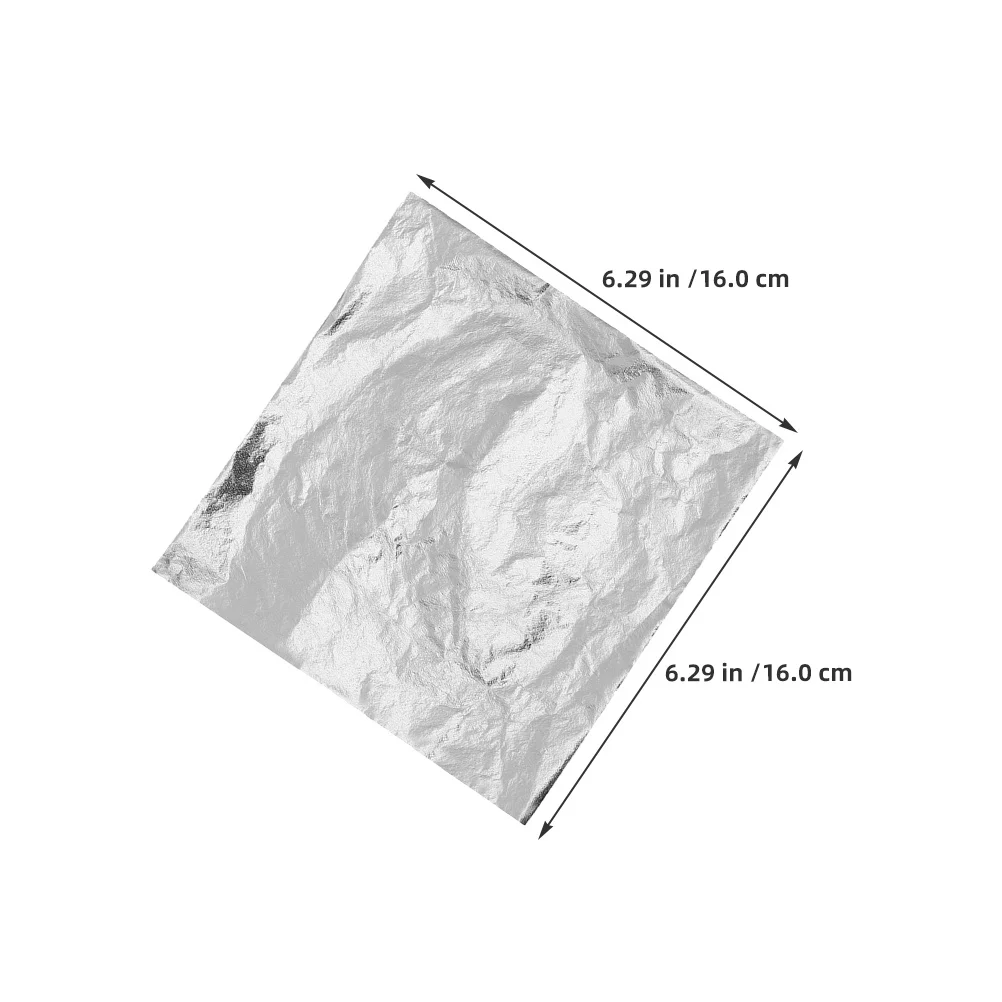 100 قطعة من أوراق ورق رقائق الفضة المعدنية سهلة التقشير عصا DIY بها بنفسك الحرف اليدوية مجوهرات من مادة الراتنج صنع مسمار ديكور فني ورق رقائق الفضة