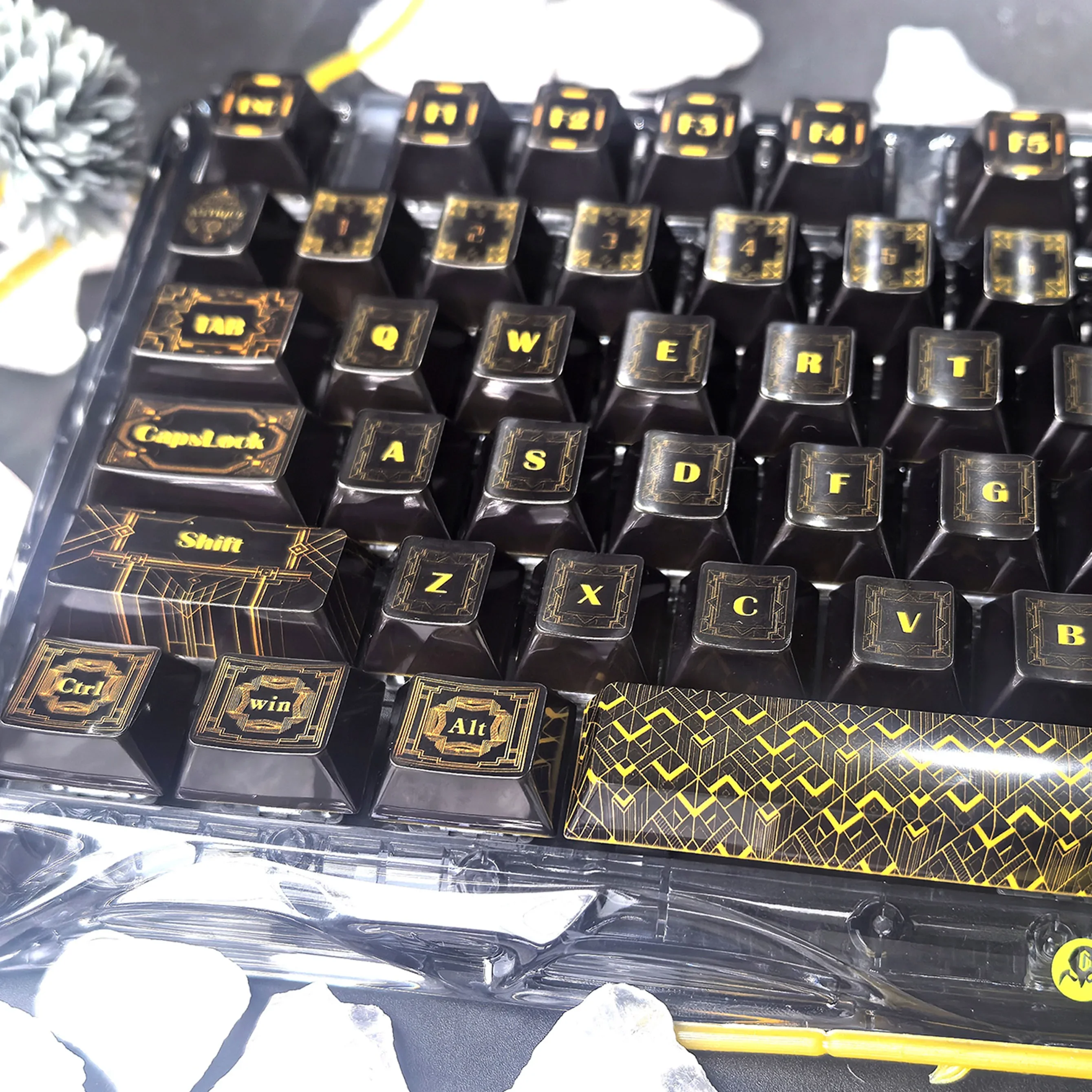 

Черное золото, тематическая стреляющая механическая клавиатура, зеркальная текстура, металлическая текстура, безраспылительный рог, ночной дьявол, настройка