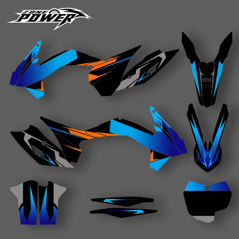 Powerzone Graphics For KTM 2013 2014 2015 SXF SX 2014 2015 2016 EXC EXC-F Decals Stickers Motorcycle Background Custom 09 image 3