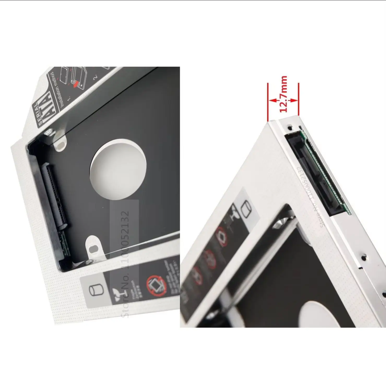 Caddy para 2º Disco Rígido HDD na Baía Óptica para Lenovo Y550 Y560 Y570 Y580 Y650 Y730 G400 G430 G460 G470 G530 G550 G560 G510