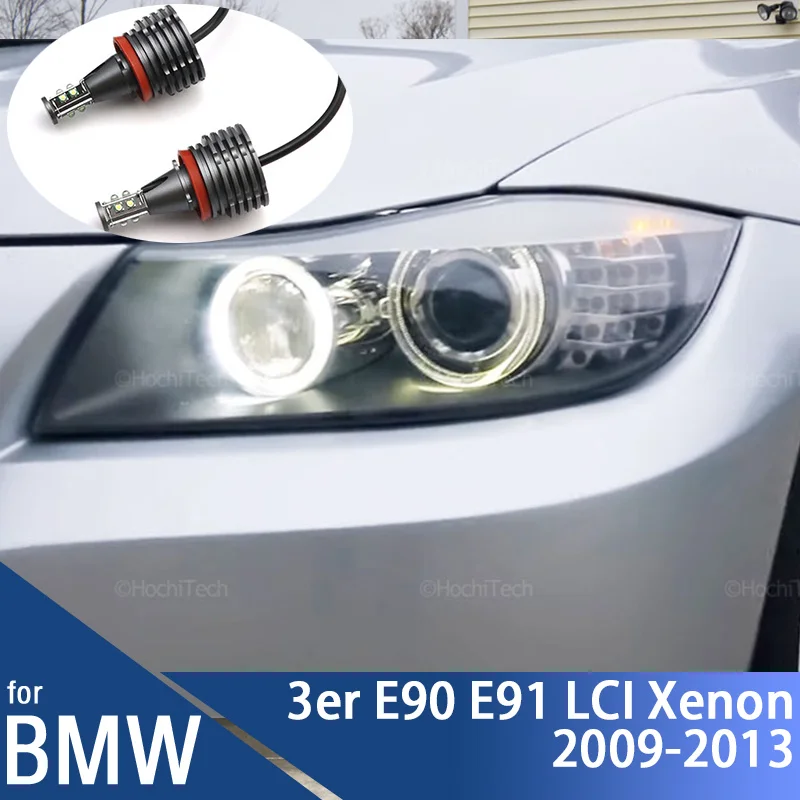 

For BMW 3 Series E90 E91 316i 318i 320i 323i 325i 328i 330i 335i LCI Xenon 09-13 120W LED Marker Bulbs Angel Eyes Daytime Light