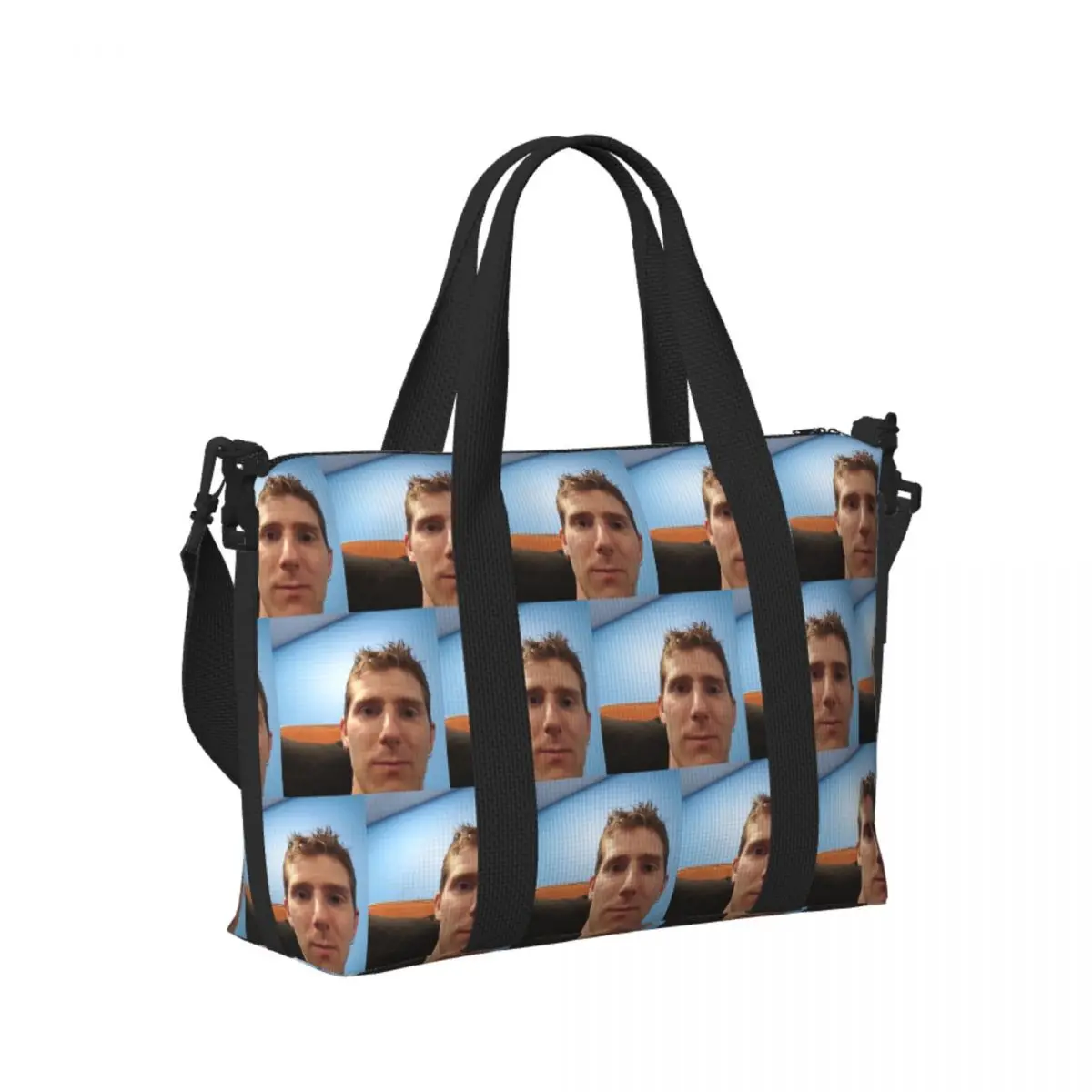 

Custom Linus Etch Tips Beach Travel Bag Large Capacity Tote Bags for Gym Sport Women Shopping Duffle Shoulder Bag